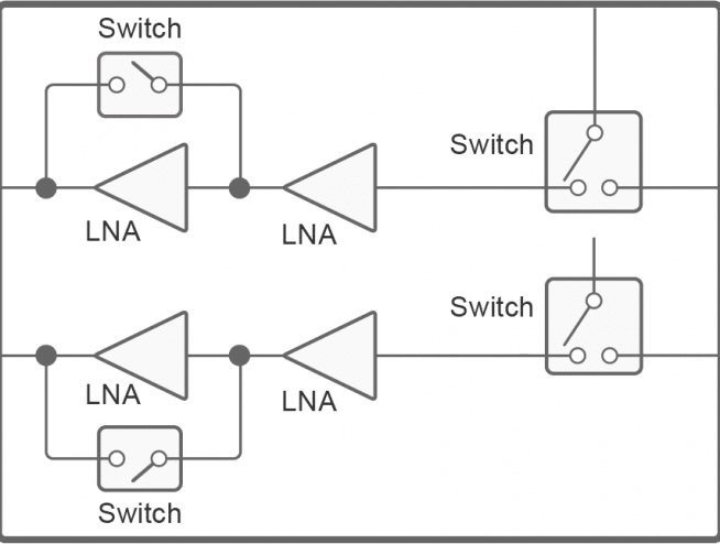 Dual-Channel Switch + LNA Module