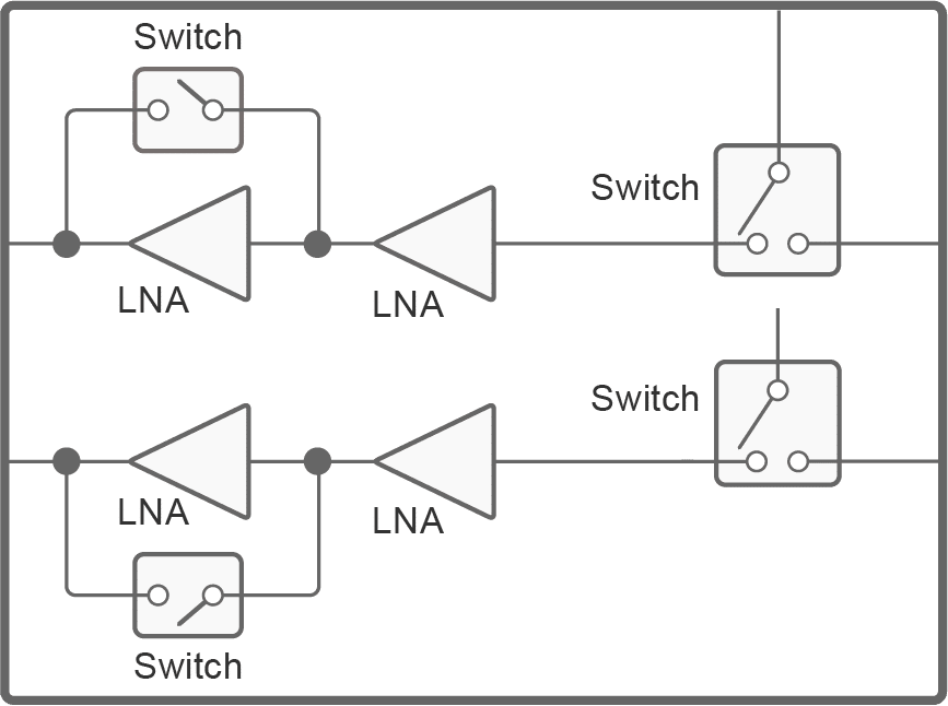 Dual-Channel Switch + LNA Module